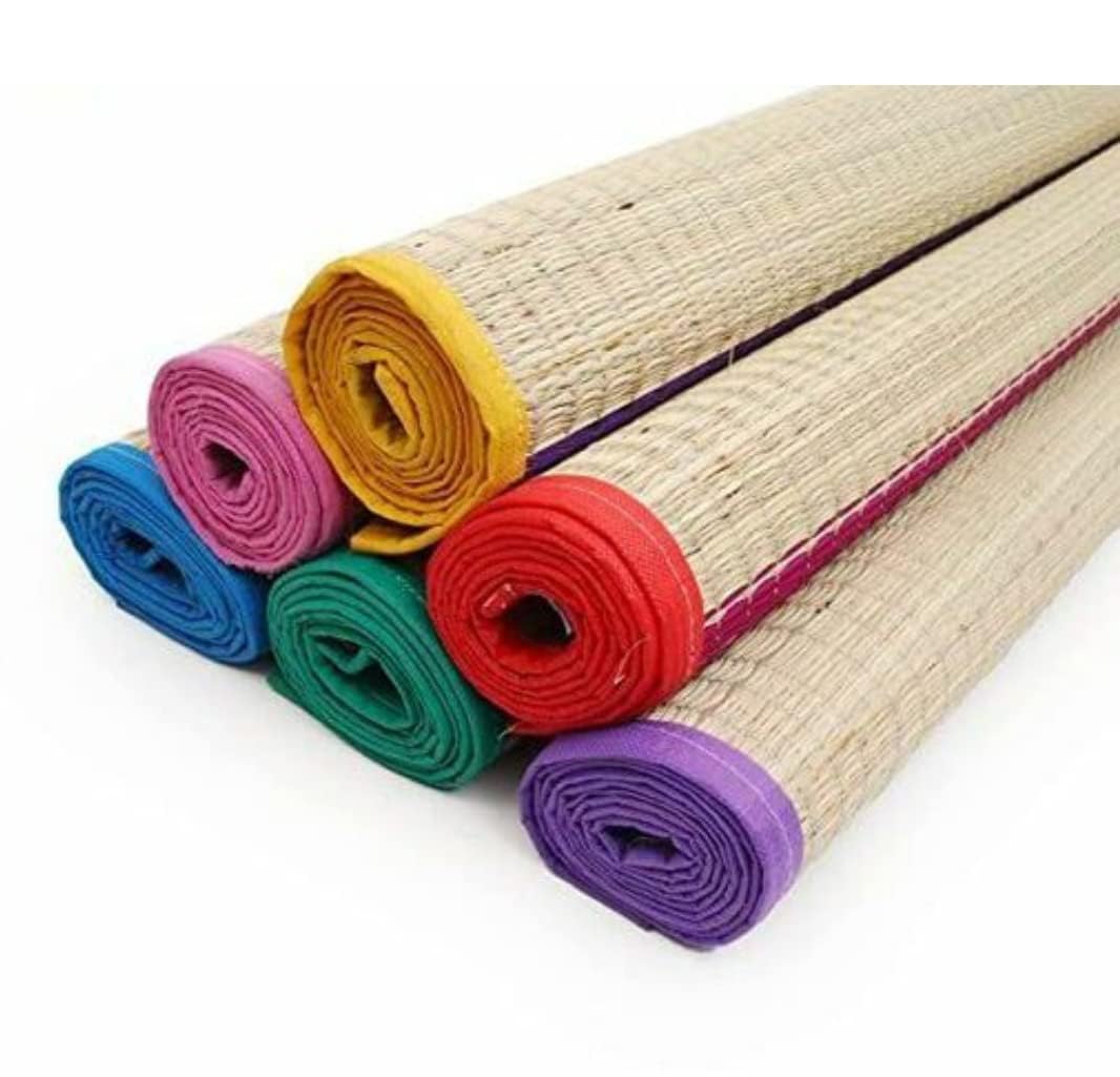 Traditional Korai Grass Mat - 6 X 3.5 Feet - Image 3